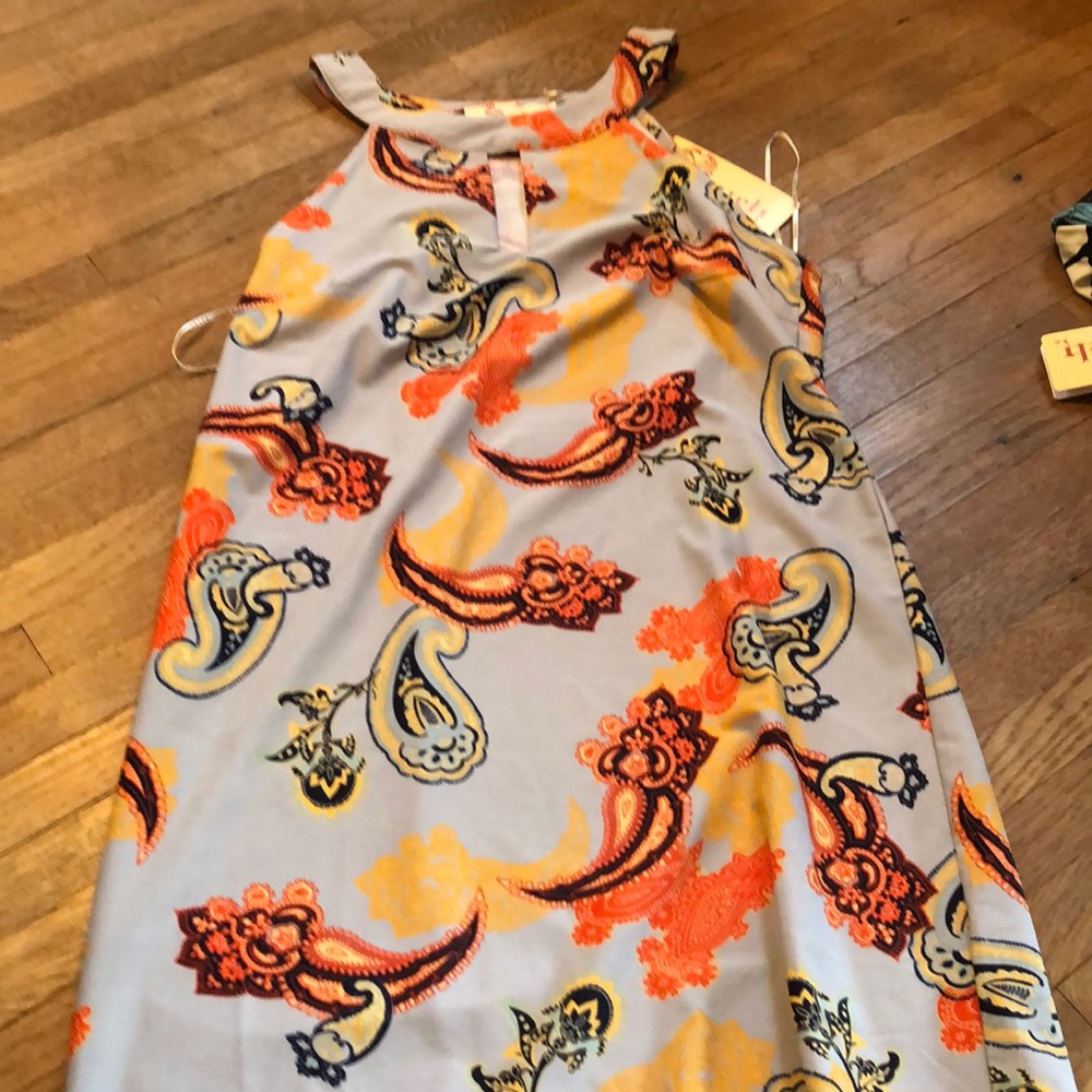 Grey halter dress NWT